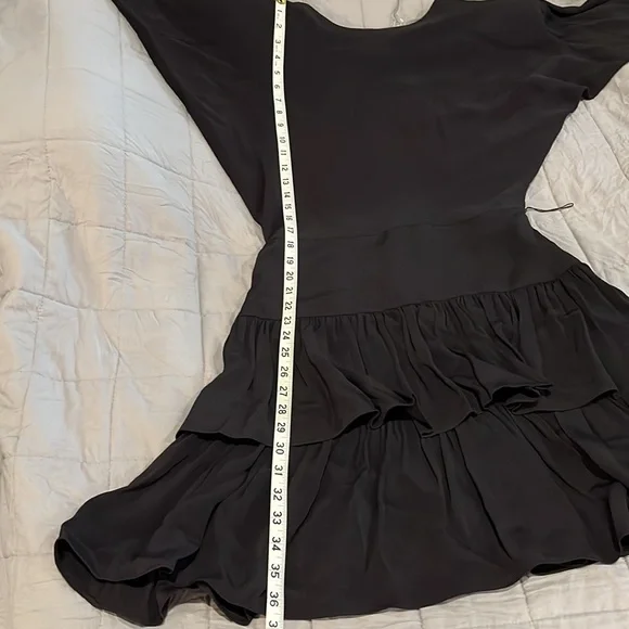 Betsy & Adam black party/cocktail dress. 8-10 crisscross back butterfly top. - Picture 8 of 13